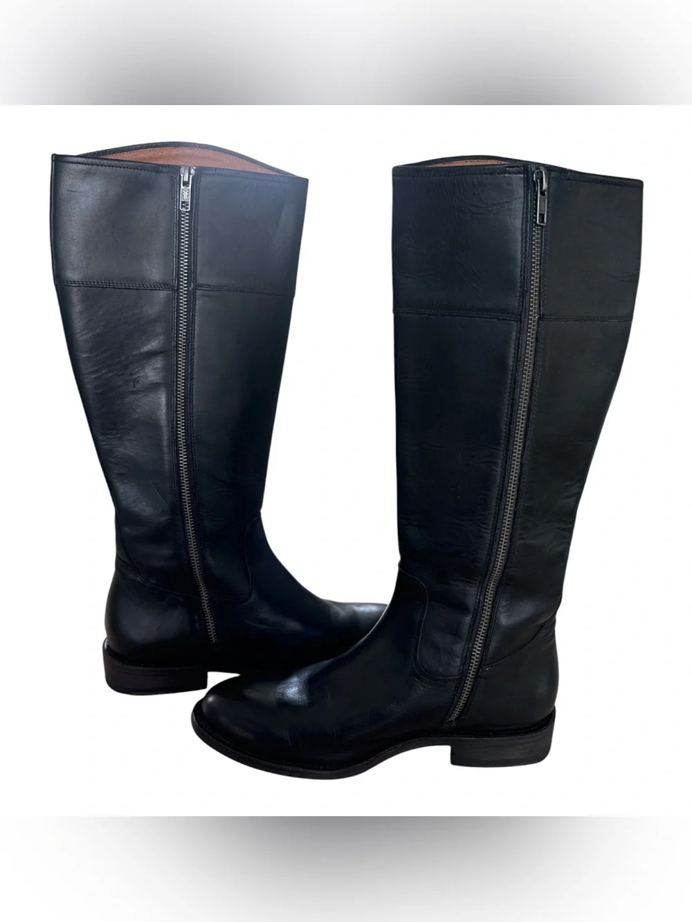 Frye Melissa D-Ring Women’s Tall Riding Boots Black Size 8.5